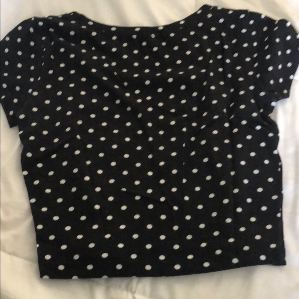 Polka dot cropped top - Picture 3 of 3